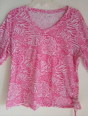 Casey Key Size XL Top Seashells Fish